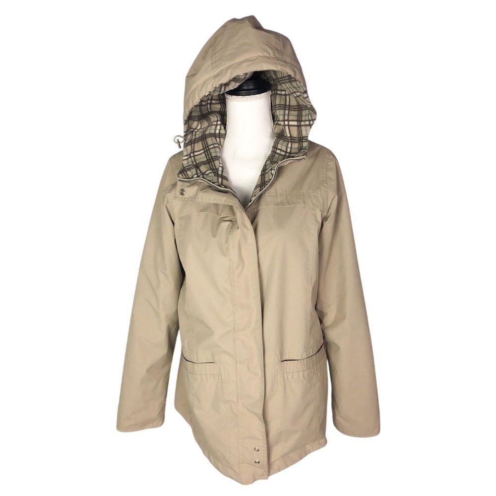 Free Country Jacket Women's Size M Full‎ Zip Hoodie Winter Coat Reversesble